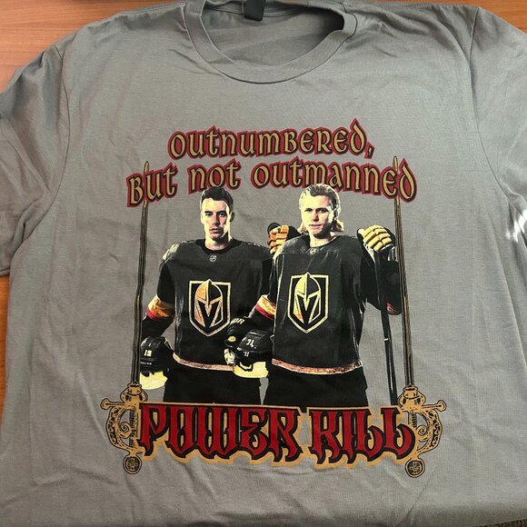 Vegas Golden Knights (VGK) Power Kill - William Karlsson & Reilly Smith T-Shirts - Picture 2 of 2